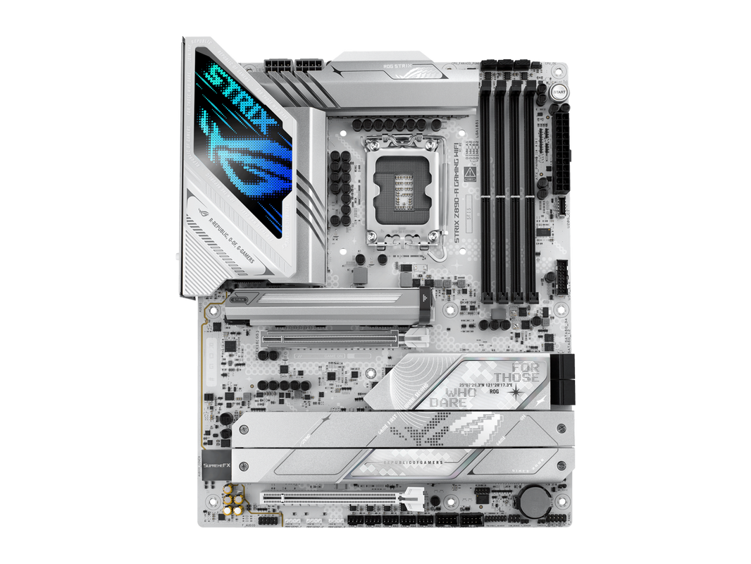 ASUS ROG STRIX Z890-A GAMING WIFI Z890 LGA 1851 ATX motherboard, Intel® Core™ Ultra Series 2 Ready, Advanced AI PC-ready, 16+2+1+2 stages, DDR5, WiFi 7, 2.5G, 5x M.2, Thunderbolt™ 4, USB Type-C, AI OC