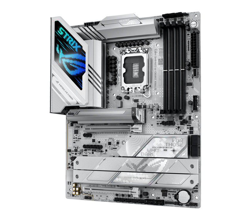 ASUS ROG STRIX Z890-A GAMING WIFI Z890 LGA 1851 ATX motherboard, Intel® Core™ Ultra Series 2 Ready, Advanced AI PC-ready, 16+2+1+2 stages, DDR5, WiFi 7, 2.5G, 5x M.2, Thunderbolt™ 4, USB Type-C, AI OC