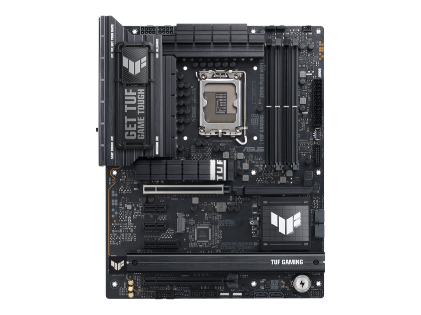 ASUS TUF GAMING Z890-PLUS WIFI Z890 LGA 1851 ATX motherboard, Intel® Core™ Ultra Series 2 Ready, Advanced AI PC-ready, 16+1+2+1 stages, DDR5, PCIe® 5.0, Thunderbolt™ 4 Type-C®, 4x M.2, Wi-Fi 7, 2.5Gb