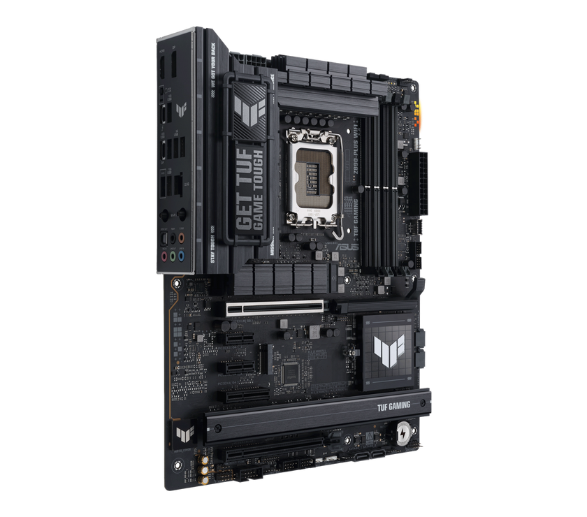 ASUS TUF GAMING Z890-PLUS WIFI Z890 LGA 1851 ATX motherboard, Intel® Core™ Ultra Series 2 Ready, Advanced AI PC-ready, 16+1+2+1 stages, DDR5, PCIe® 5.0, Thunderbolt™ 4 Type-C®, 4x M.2, Wi-Fi 7, 2.5Gb