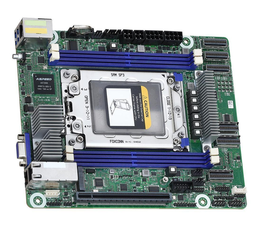 AsRock Rack ROMED4ID-2T Proprietary (Deep mini-ITX) Server Motherboard Socket SP3