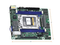 AsRock Rack ROMED4ID-2T Proprietary (Deep mini-ITX) Server Motherboard Socket SP3