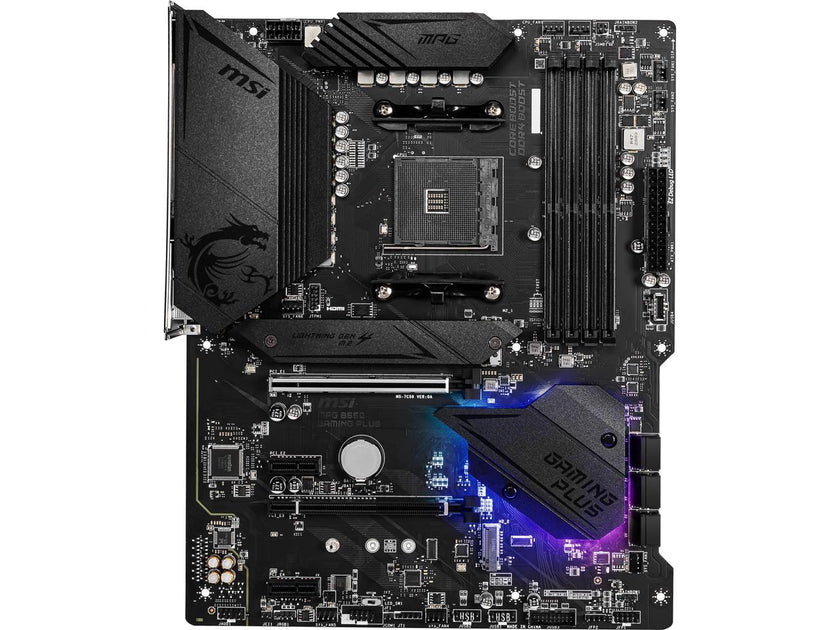 MSI MPG B550 GAMING PLUS AM4 AMD B550 SATA 6Gb/s USB 3.0 ATX AMD Motherboard