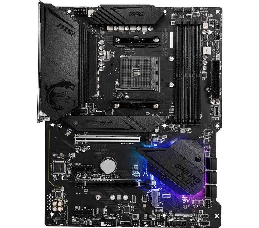 MSI MPG B550 GAMING PLUS AM4 AMD B550 SATA 6Gb/s USB 3.0 ATX AMD Motherboard