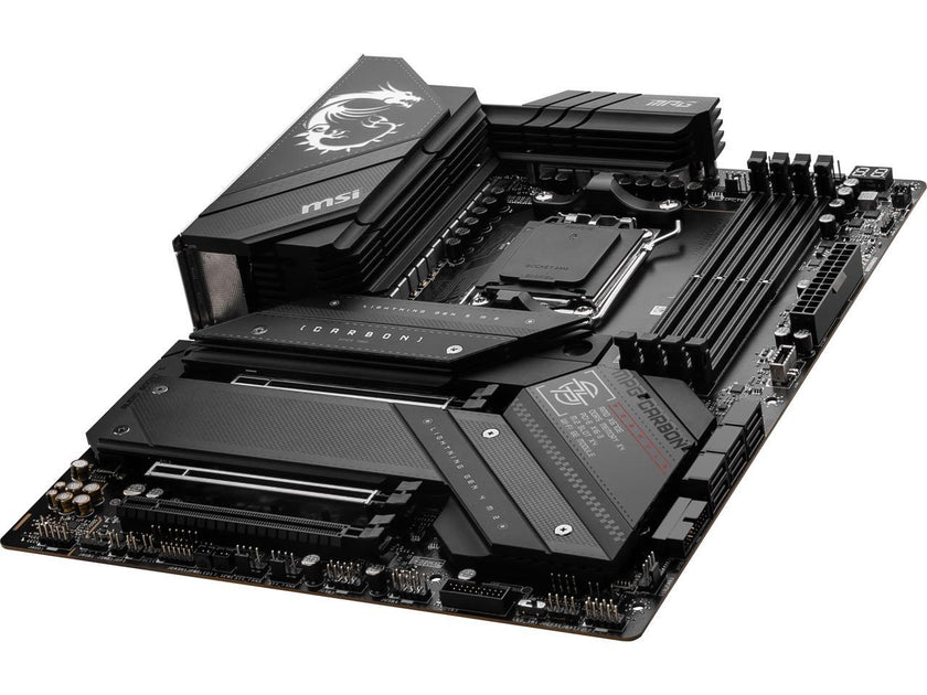 MSI MPG X670E CARBON WIFI DDR5 AM5 AMD Ryzen™ 7000 Series SATA 6Gb/s  ATX Motherboards, Wi-Fi 6E, 2.5G Network Solution.