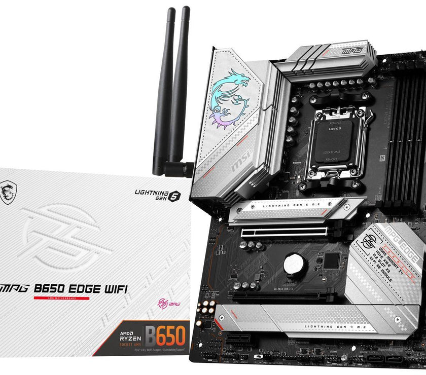 MSI MPG B650 EDGE WIFI AM5 AMD B650 SATA 6Gb/s DDR5 Ryzen 7000 ATX Motherboard