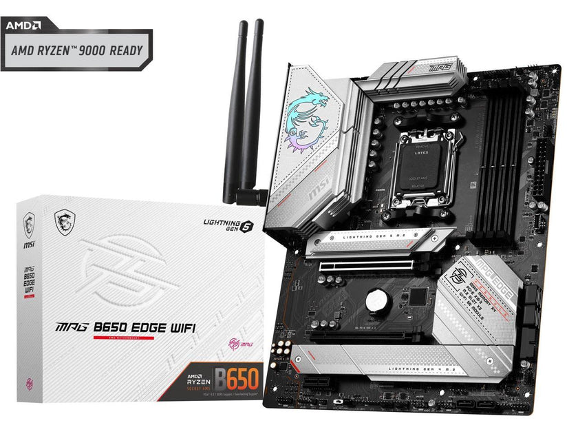 MSI MPG B650 EDGE WIFI AM5 AMD B650 SATA 6Gb/s DDR5 Ryzen 7000 ATX Motherboard