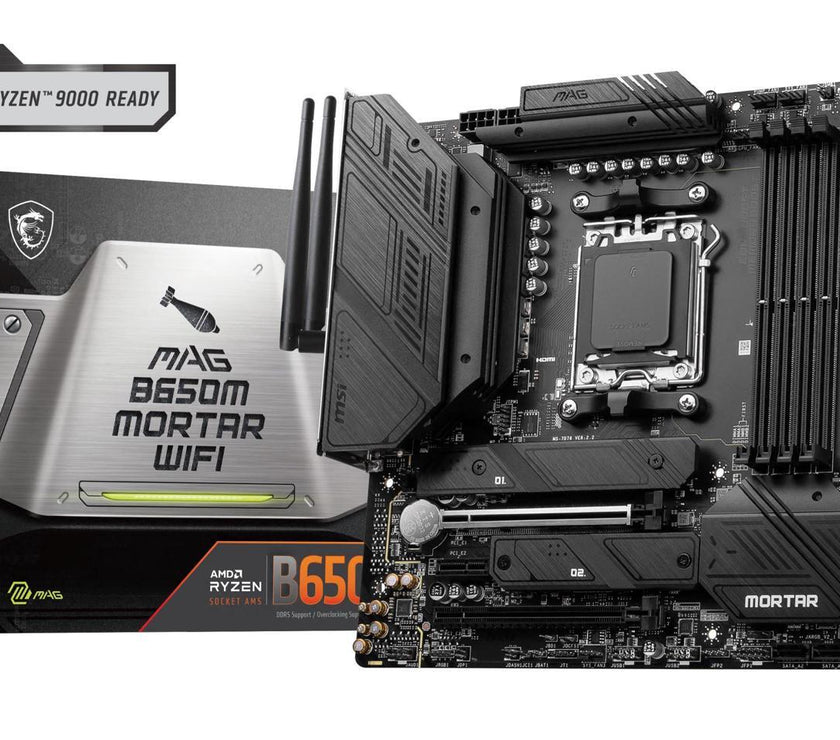 MSI MAG B650M MORTAR WIFI AM5 AMD B650 SATA 6Gb/s DDR5 Ryzen 7000 Micro ATX Motherboard