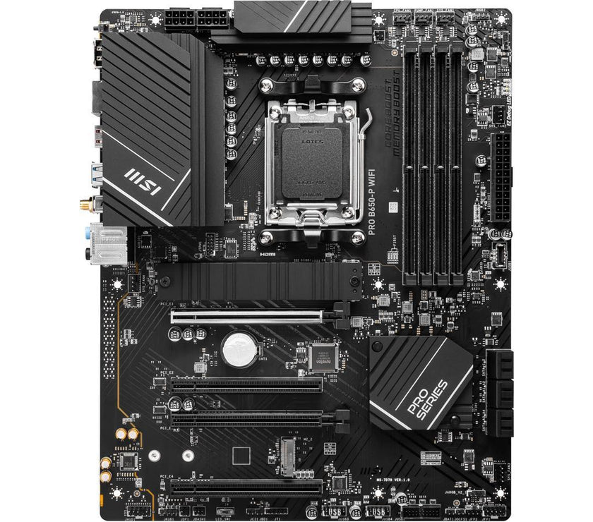 MSI PRO B650-P WIFI AM5 AMD B650 SATA 6Gb/s DDR5 Ryzen 7000 ATX Motherboard