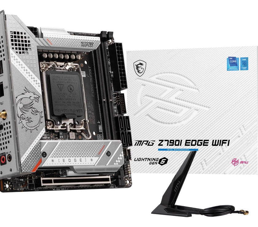 MSI MPG Z790I EDGE WIFI LGA 1700 Intel Z790 SATA 6Gb/s DDR5 Mini ITX Motherboard