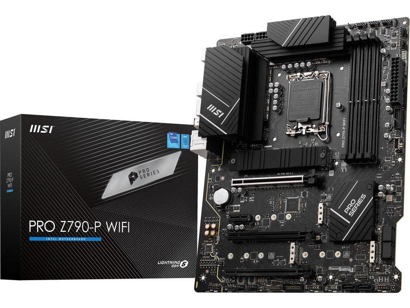 MSI PRO Z790-P WIFI LGA 1700 Intel Z790 SATA 6Gb/s DDR5 ATX Motherboard