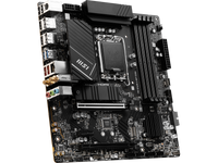 MSI PRO B760M-A WIFI DDR4 LGA 1700 (Intel 12th&13th Gen)  SATA 6Gb/s Micro ATX Motherboard,WiFi 6,Intel,2.5Gb LAN