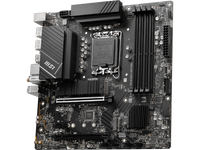 MSI PRO B760M-A WIFI DDR4 LGA 1700 (Intel 12th&13th Gen)  SATA 6Gb/s Micro ATX Motherboard,WiFi 6,Intel,2.5Gb LAN