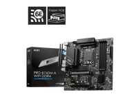 MSI PRO B760M-A WIFI DDR4 LGA 1700 (Intel 12th&13th Gen)  SATA 6Gb/s Micro ATX Motherboard,WiFi 6,Intel,2.5Gb LAN