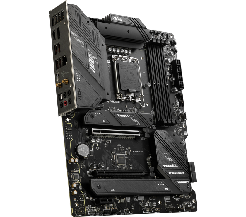 MSI MAG B760 TOMAHAWK WIFI LGA 1700 (Intel12th&13th Gen) SATA 6Gb/s ATX Motherboard (PCIe 5.0, DDR5,3xM.2 Slots,,WiFi 6,Intel 2.5Gb LAN)