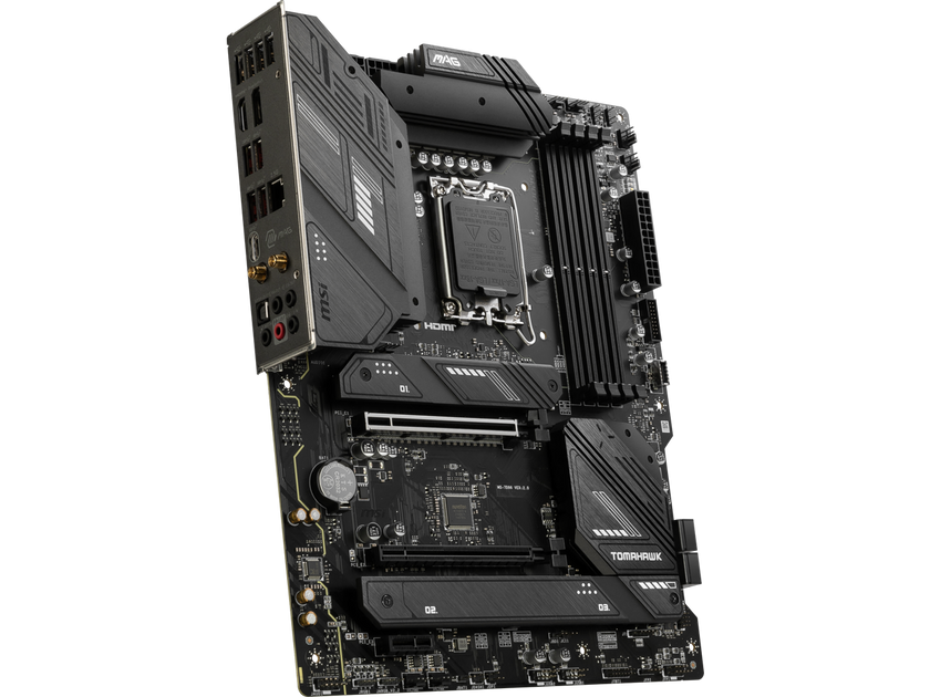 MSI MAG B760 TOMAHAWK WIFI LGA 1700 (Intel12th&13th Gen) SATA 6Gb/s ATX Motherboard (PCIe 5.0, DDR5,3xM.2 Slots,,WiFi 6,Intel 2.5Gb LAN)