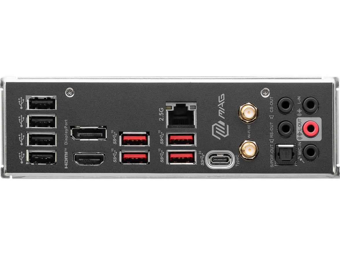 MSI MAG B760 TOMAHAWK WIFI LGA 1700 (Intel12th&13th Gen) SATA 6Gb/s ATX Motherboard (PCIe 5.0, DDR5,3xM.2 Slots,,WiFi 6,Intel 2.5Gb LAN)