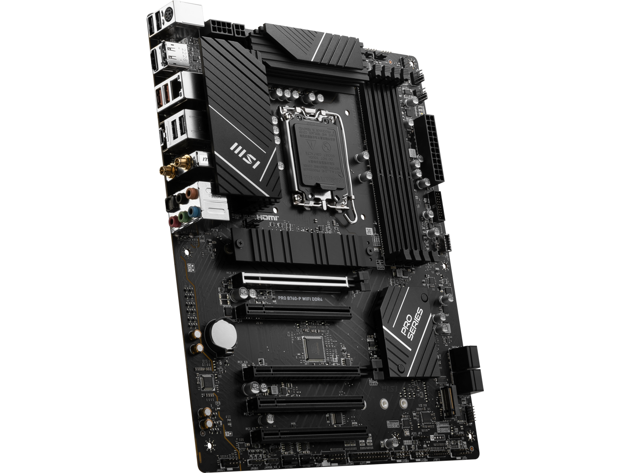 MSI PRO B760-P WIFI DDR4 LGA 1700 (l12th&13th Gen), SATA 6Gb/s  motherboard, WiFi 6,Intel 2.5Gb LAN,2xM.2 Slots