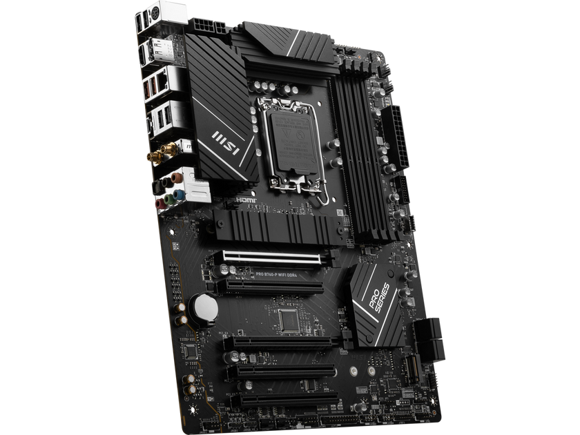 MSI PRO B760-P WIFI DDR4 LGA 1700 (l12th&13th Gen), SATA 6Gb/s  motherboard, WiFi 6,Intel 2.5Gb LAN,2xM.2 Slots