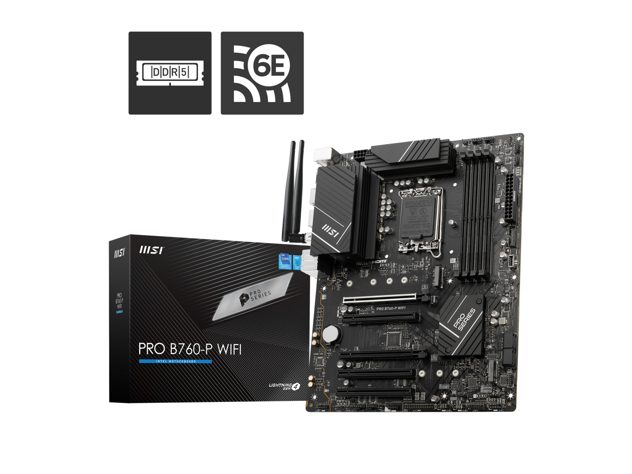 MSI B760-P Pro WiFi DDR5 Intel LGA 1700 ATX Motherboard