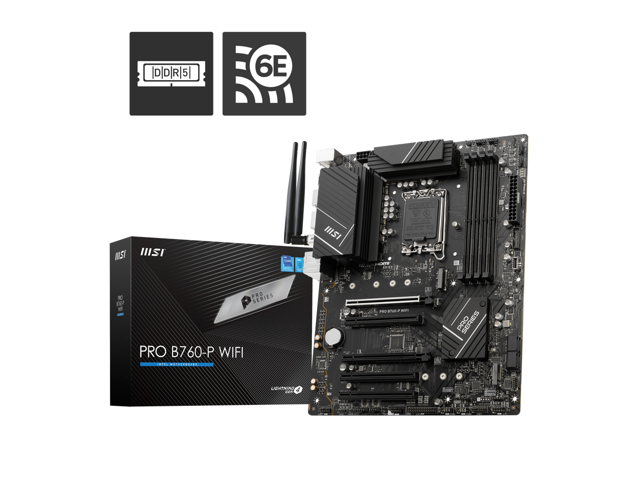 MSI B760-P Pro WiFi DDR5 Intel LGA 1700 ATX Motherboard