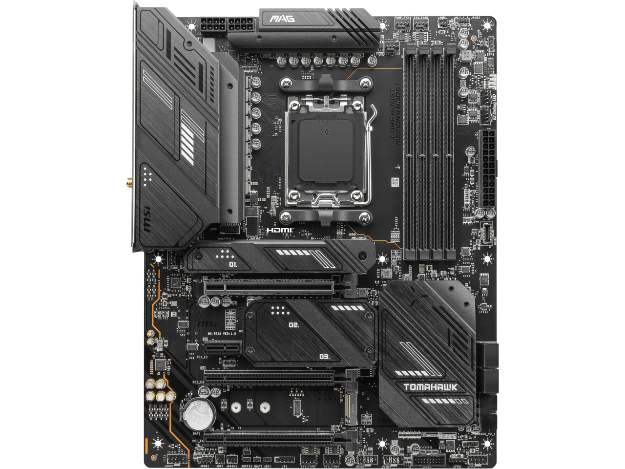 MSI MAG X670E TOMAHAWK WIFI AM5 AMD X670E SATA 6Gb/s ATX Motherboard