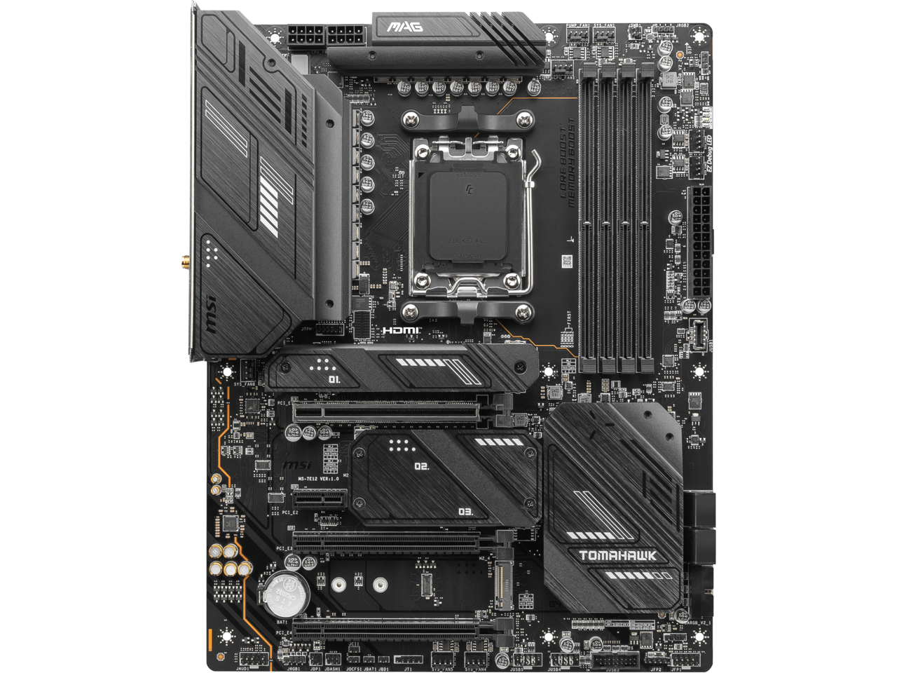 MSI MAG X670E TOMAHAWK WIFI AM5 AMD X670E SATA 6Gb/s ATX Motherboard