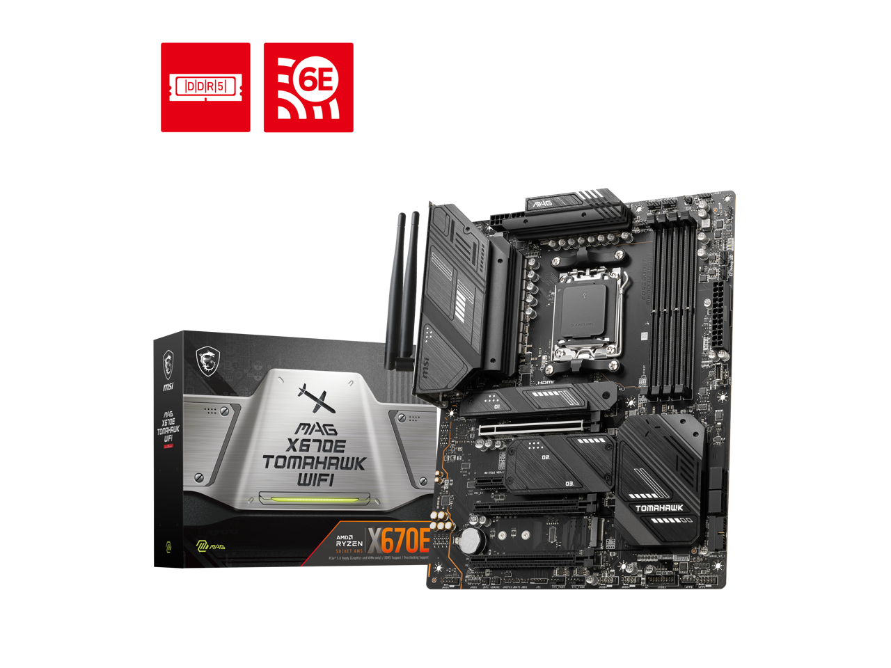 MSI MAG X670E TOMAHAWK WIFI AM5 AMD X670E SATA 6Gb/s ATX Motherboard