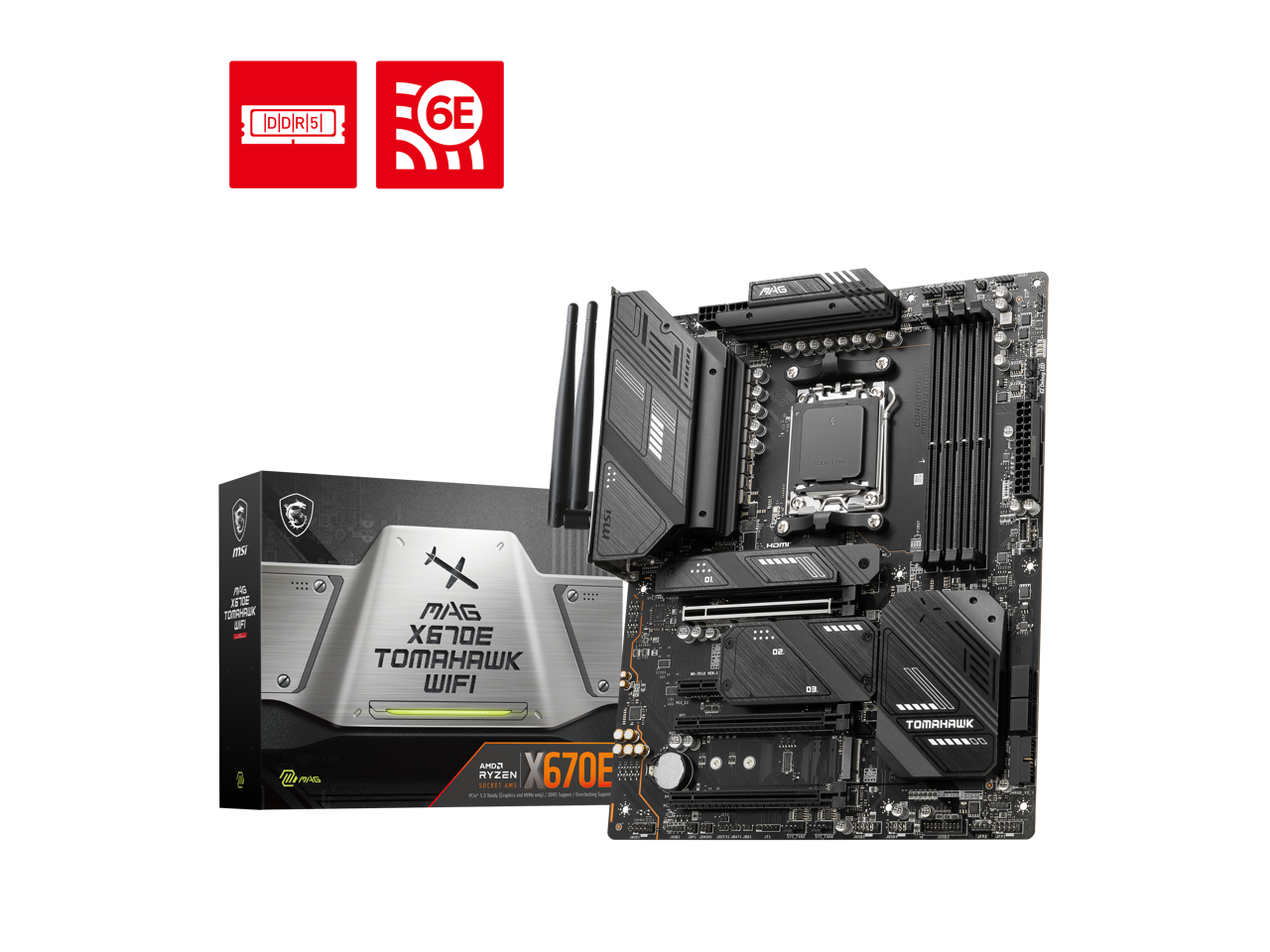 MSI MAG X670E TOMAHAWK WIFI AM5 AMD X670E SATA 6Gb/s ATX Motherboard