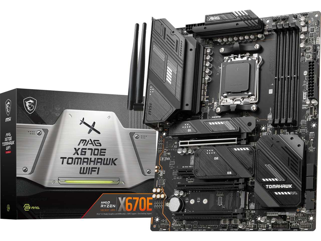 MSI MAG X670E TOMAHAWK WIFI AM5 AMD X670E SATA 6Gb/s ATX Motherboard