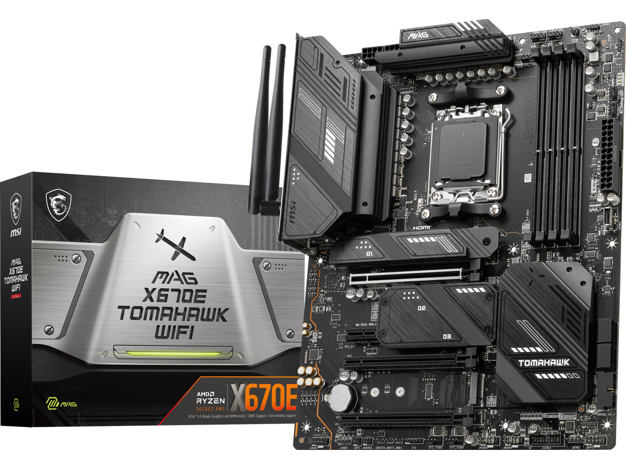 MSI MAG X670E TOMAHAWK WIFI AM5 AMD X670E SATA 6Gb/s ATX Motherboard