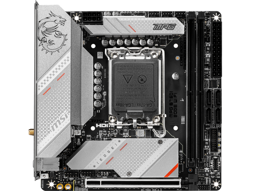 MSI MPG B760I EDGE WIFI LGA 1700 DDR5 Mini ITX Motherboard SATA 6Gb/s,  2.5Gbps LAN,Wi-Fi 6E