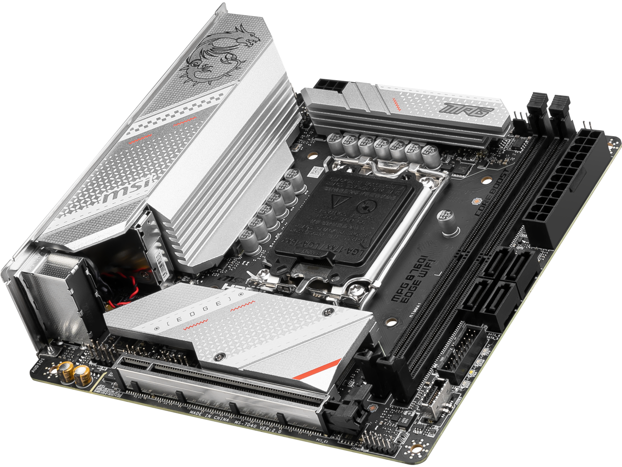 MSI MPG B760I EDGE WIFI LGA 1700 DDR5 Mini ITX Motherboard SATA 6Gb/s,  2.5Gbps LAN,Wi-Fi 6E