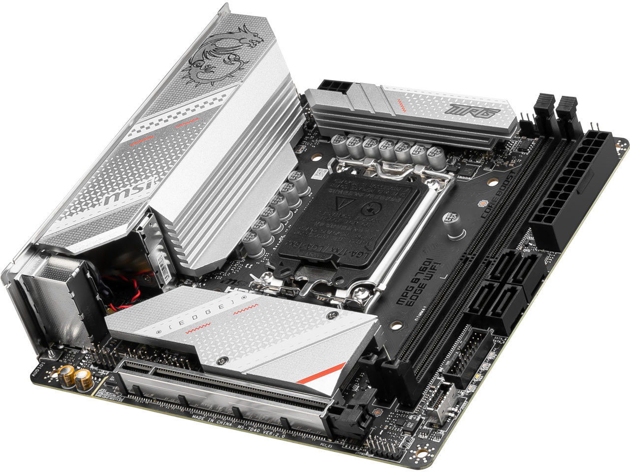 MSI MPG B760I EDGE WIFI LGA 1700 DDR5 Mini ITX Motherboard SATA 6Gb/s,  2.5Gbps LAN,Wi-Fi 6E