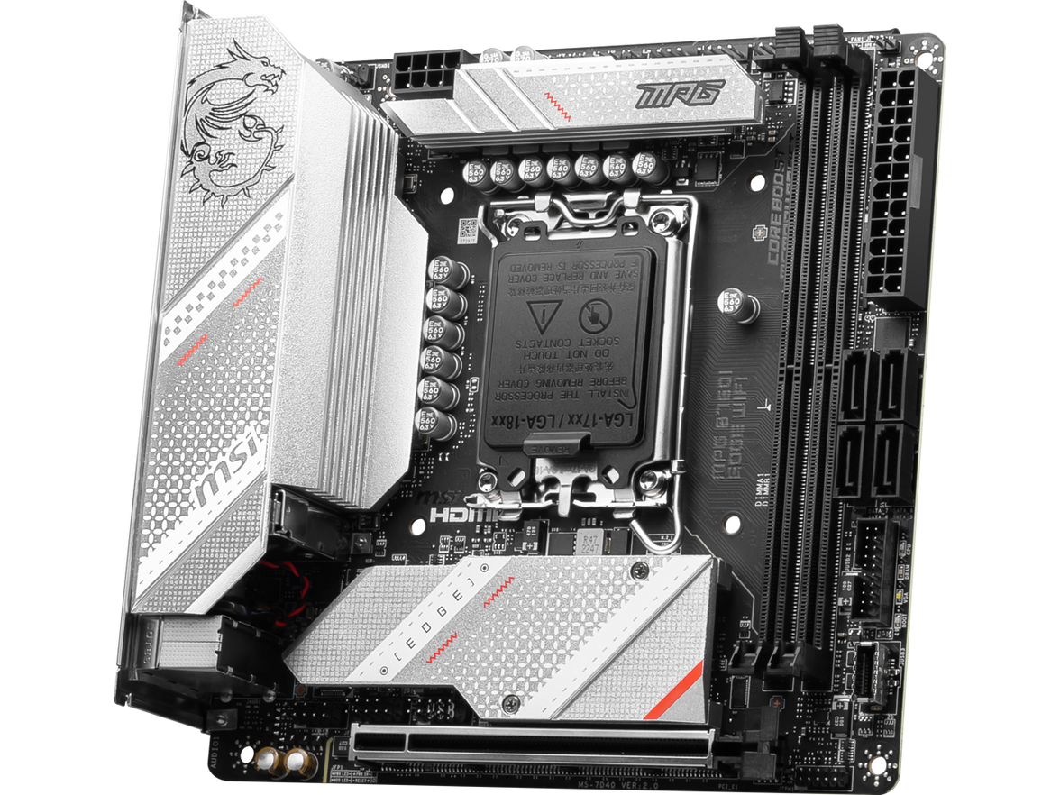 MSI MPG B760I EDGE WIFI LGA 1700 DDR5 Mini ITX Motherboard SATA 6Gb/s,  2.5Gbps LAN,Wi-Fi 6E