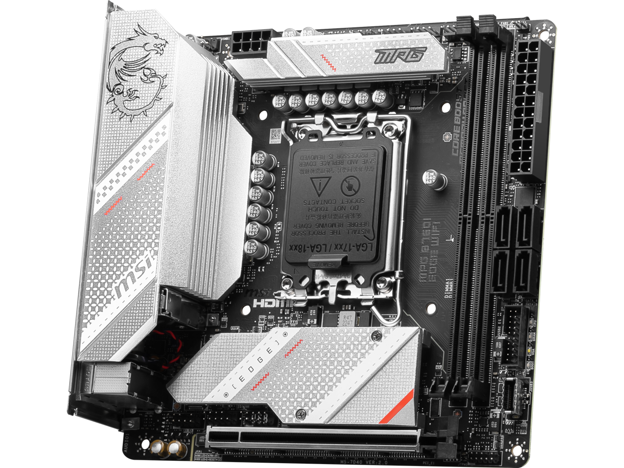 MSI MPG B760I EDGE WIFI LGA 1700 DDR5 Mini ITX Motherboard SATA 6Gb/s,  2.5Gbps LAN,Wi-Fi 6E