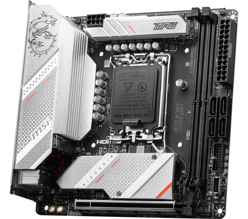 MSI MPG B760I EDGE WIFI LGA 1700 DDR5 Mini ITX Motherboard SATA 6Gb/s,  2.5Gbps LAN,Wi-Fi 6E