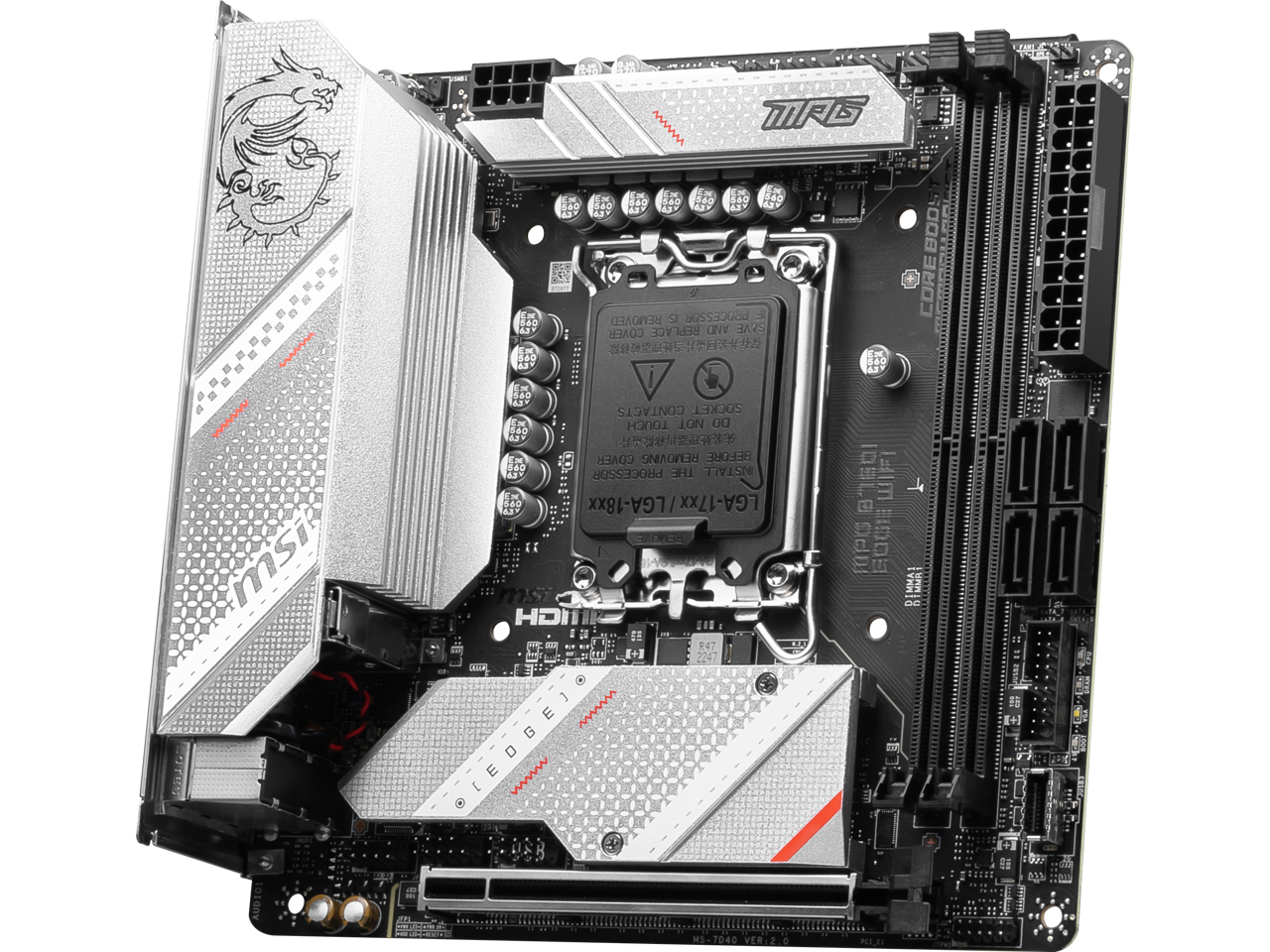 MSI MPG B760I EDGE WIFI LGA 1700 DDR5 Mini ITX Motherboard SATA 6Gb/s,  2.5Gbps LAN,Wi-Fi 6E