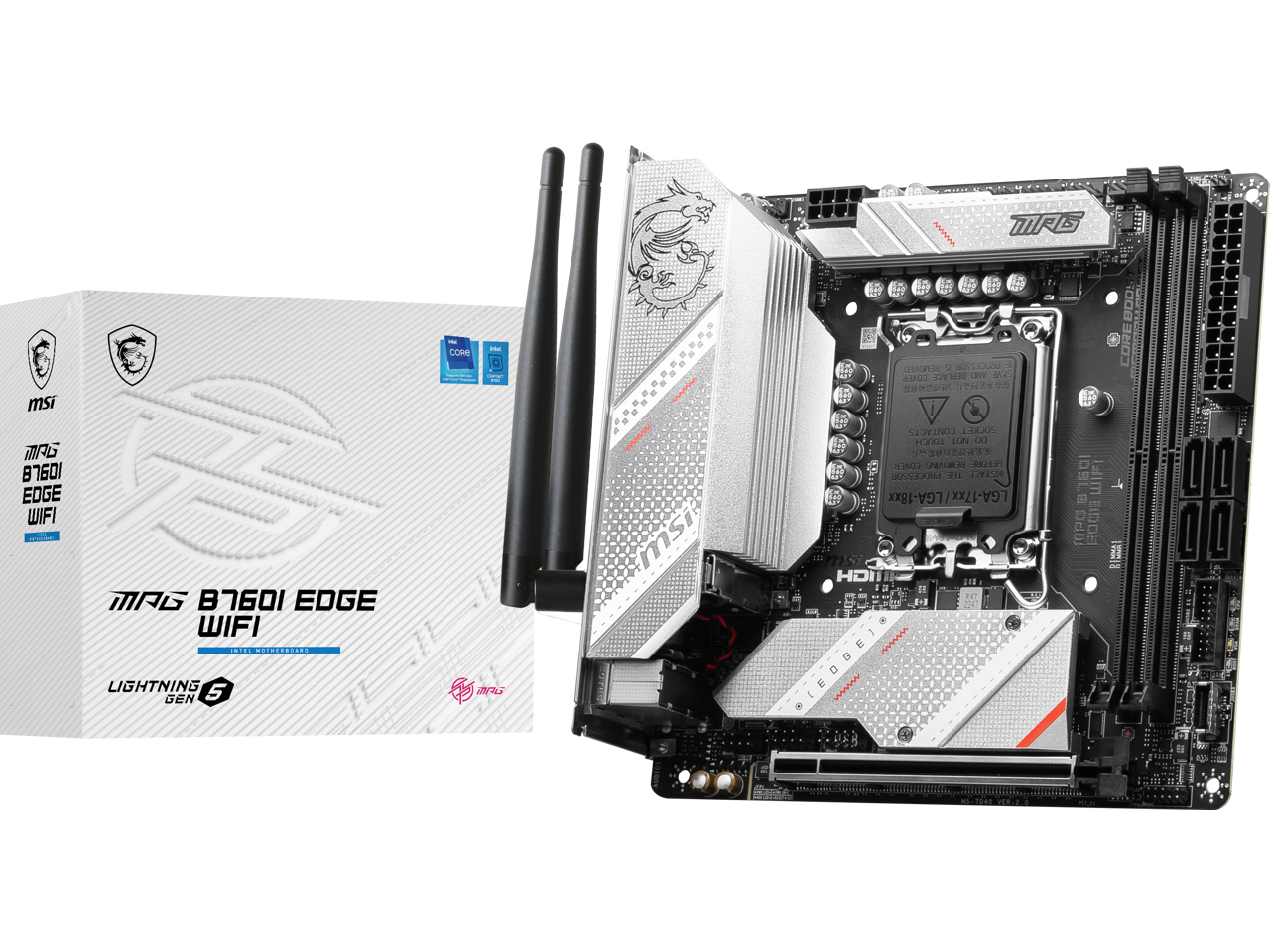 MSI MPG B760I EDGE WIFI LGA 1700 DDR5 Mini ITX Motherboard SATA 6Gb/s,  2.5Gbps LAN,Wi-Fi 6E