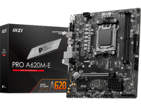 MSI PRO PRO A620M-E AM5 AMD A620 SATA 6Gb/s DDR5 mATX Motherboards AMD Ryzen™ 7000 Series Desktop Processors