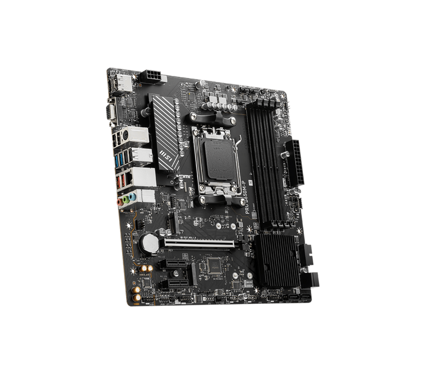 MSI PRO B650M-P AM5 Ryzen 7000 DDR5 SATA 6G 2x M.2 2.5G LAN 7.1 Audio mATX Motherboard