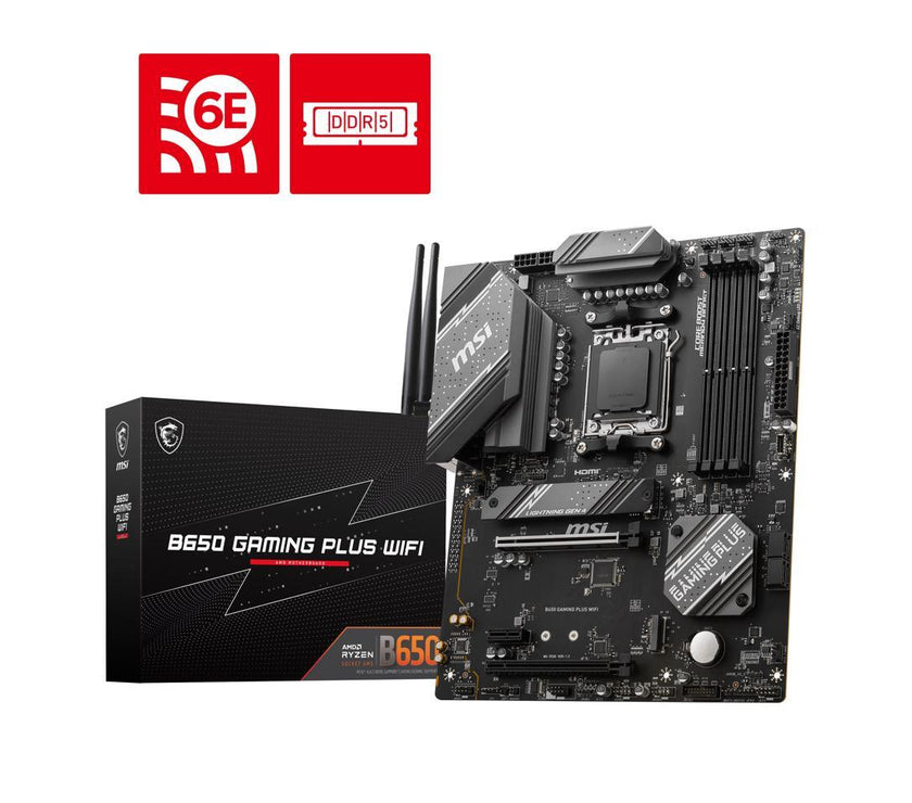 MSI B650 GAMING PLUS WIFI AM5 AMD B650 SATA 6Gb/s ATX Motherboard