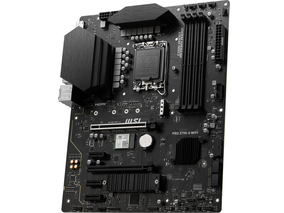 MSI PRO Z790-S WIFI LGA 1700 ATX DDR5  SATA 6Gbps 2.5G LAN with Wi-Fi 6E Motherboard