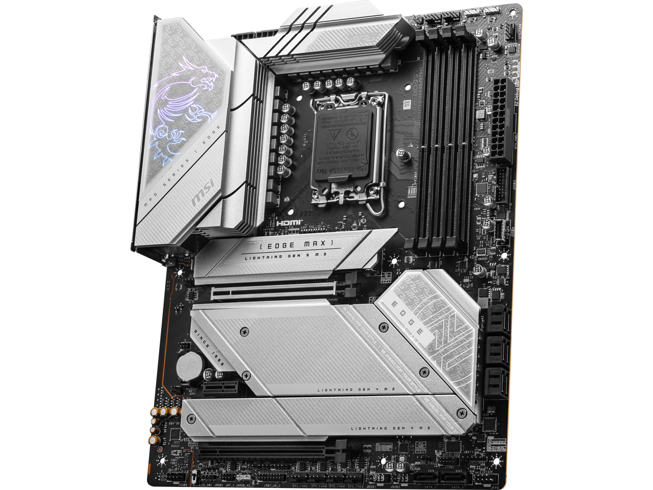 MSI MPG Z790 EDGE TI MAX WIFI LGA 1700(14th,13th,12th Gen) DDR5 Intel Z790 SATA 6Gb/s ATX Motherboard 2x PCI-E x16 slot Wi-Fi 7 Solution 2.5Gbps LAN
