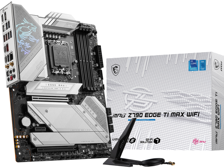 MSI MPG Z790 EDGE TI MAX WIFI LGA 1700(14th,13th,12th Gen) DDR5 Intel Z790 SATA 6Gb/s ATX Motherboard 2x PCI-E x16 slot Wi-Fi 7 Solution 2.5Gbps LAN