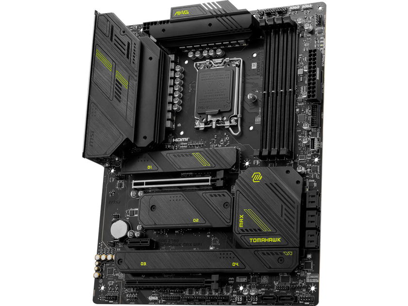 MSI MAG Z790 TOMAHAWK MAX WIFI LGA 1700(14th,13th,12th Gen) DDR5 ATX 8x SATA 6G  4x M.2  Wi-Fi 7  Bluetooth 2.5Gbps LAN Motherboard