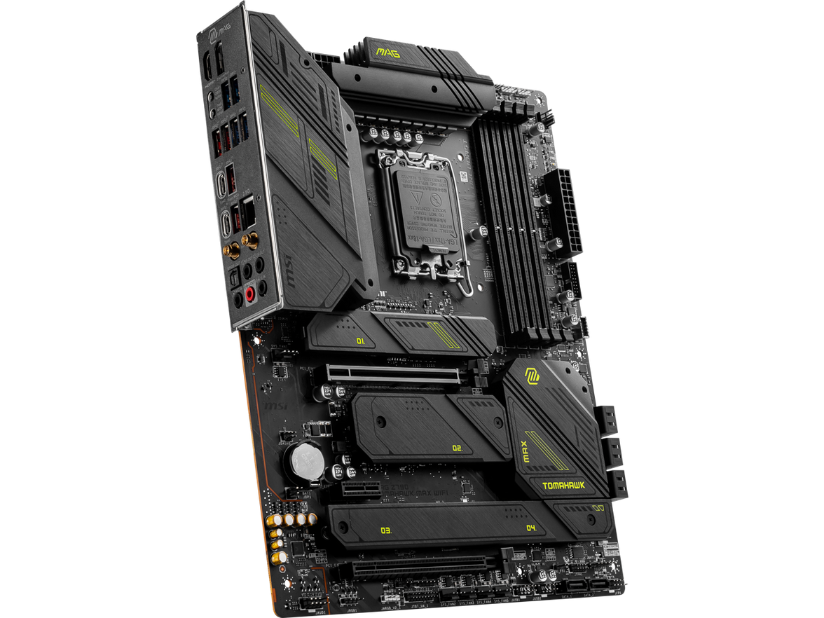 MSI MAG Z790 TOMAHAWK MAX WIFI LGA 1700(14th,13th,12th Gen) DDR5 ATX 8x SATA 6G  4x M.2  Wi-Fi 7  Bluetooth 2.5Gbps LAN Motherboard