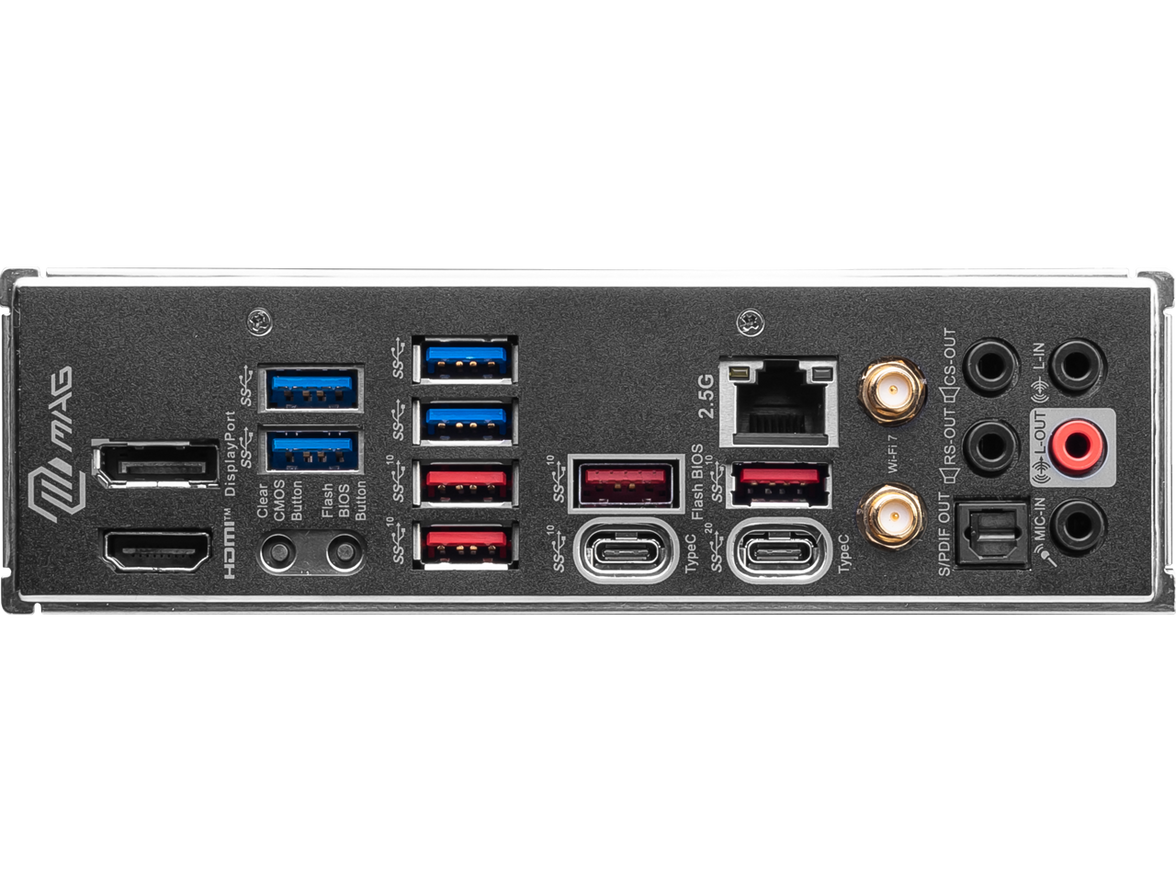 MSI MAG Z790 TOMAHAWK MAX WIFI LGA 1700(14th,13th,12th Gen) DDR5 ATX 8x SATA 6G  4x M.2  Wi-Fi 7  Bluetooth 2.5Gbps LAN Motherboard