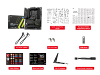 MSI MAG Z790 TOMAHAWK MAX WIFI LGA 1700(14th,13th,12th Gen) DDR5 ATX 8x SATA 6G  4x M.2  Wi-Fi 7  Bluetooth 2.5Gbps LAN Motherboard