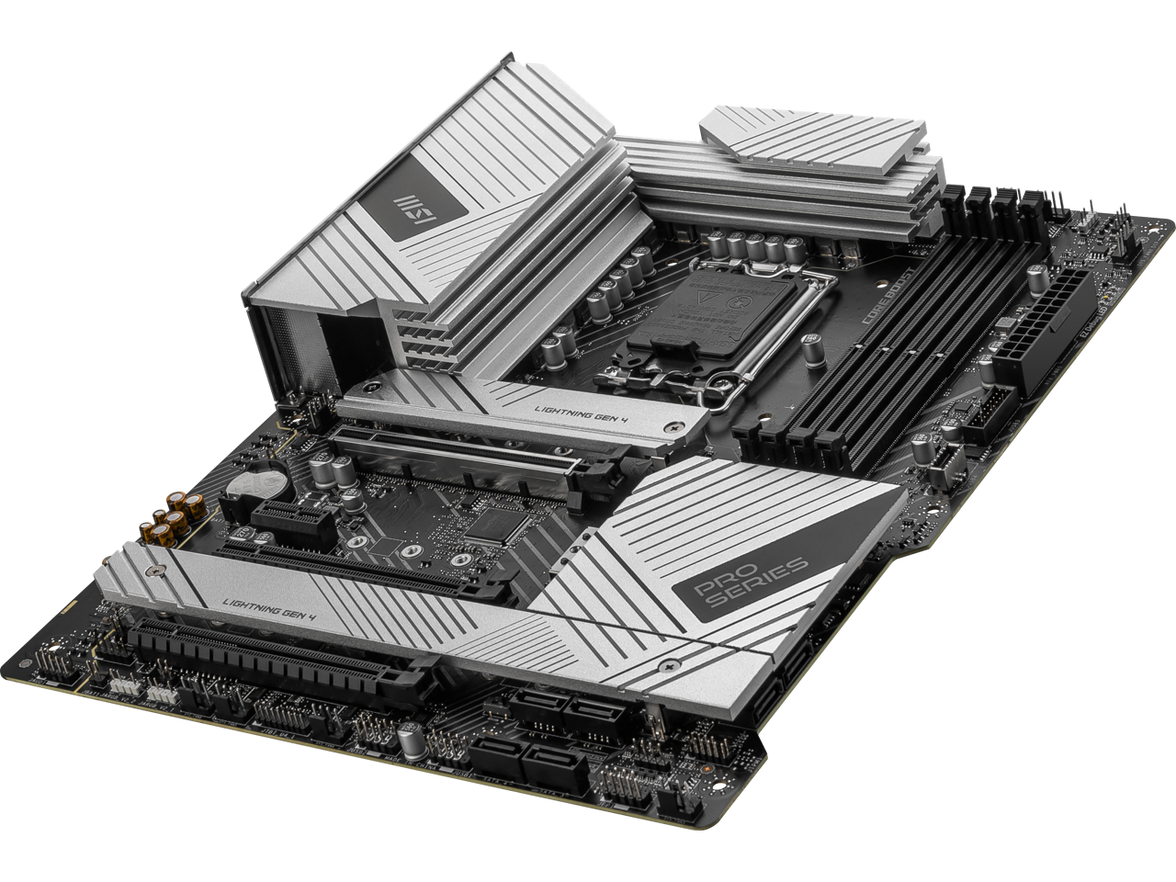 MSI PRO Z790-A MAX WIFI LGA 1700(14th,13th,12th Gen) DDR5 ATX 6x SATA 6G 4x M.2 Wi-Fi 7 EZ Debug LED Motherboard